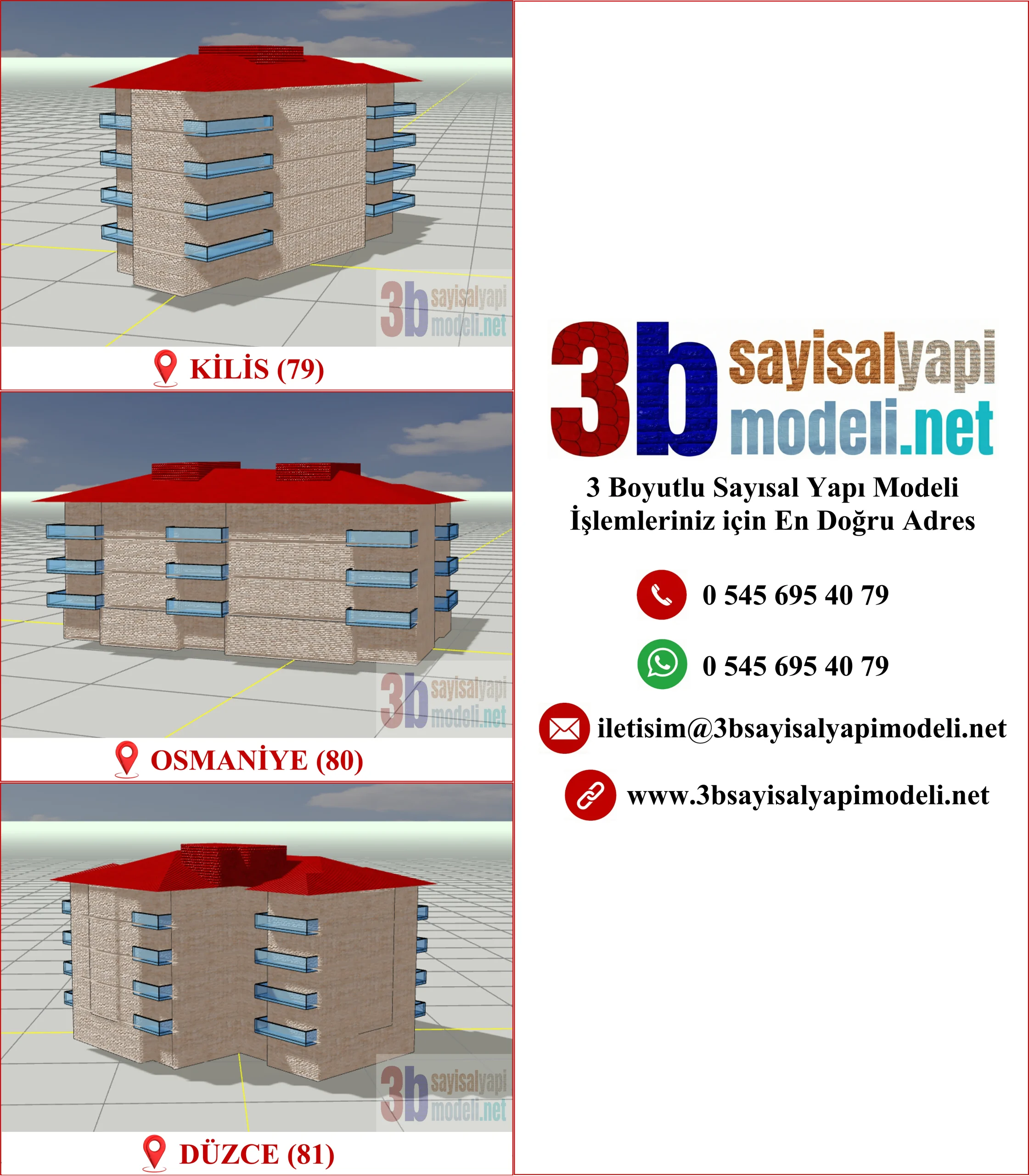 Türkiye Geneli 3 Boyutlu Sayısal Yapı Modeli Üretimi, 3B Sayısal Yapı Modeli, 3BSYM, TKGM CityGML, 3B Kadastro, Kat İrtifakı/Kat Mülkiyeti